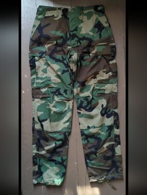 Military Pants Medium Long Woodland Camouflage M81 BDU Cargo Combat U.S. Army